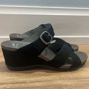 Dansko Black Wedge